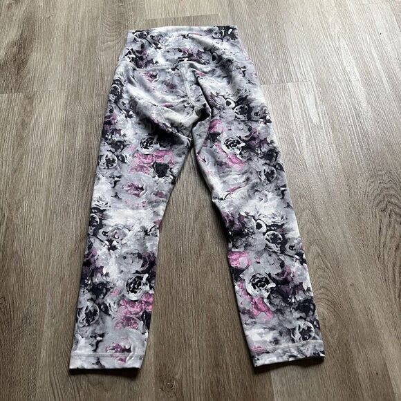 Lululemon Wunder Under Crop II Full On Luon Roll Down Moody Mirage Size 4 W6C45S - Picture 5 of 6